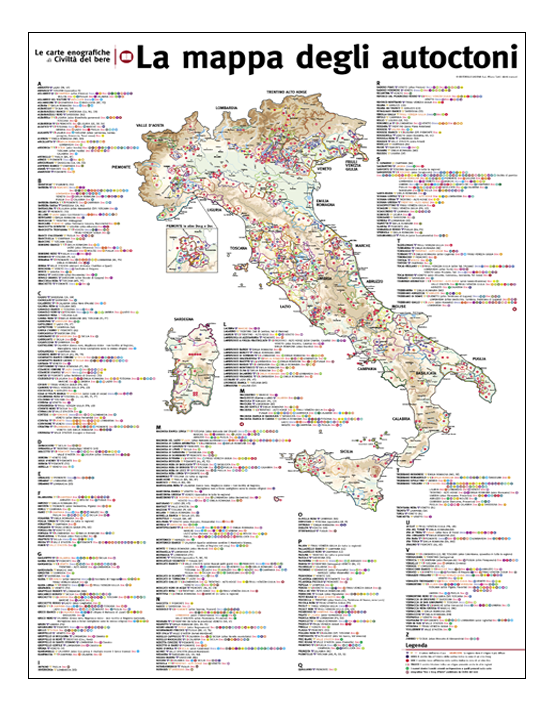 La Mappa degli Autoctoni d'Italia